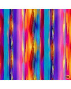 Nature's Glow: Painted Stripe Bright -- Timeless Treasures Fabrics stripe-cd1072 bright