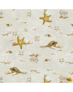 Turtle March: Starfish Sand - Henry Glass Fabrics 1142-31