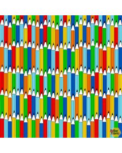 Top of Class: Colored Pencils Blue -- Blank Quilting 1708-77