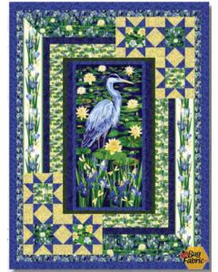 Water Lily Magic: Quilt Kit -- Henry Glass Fabrics waterlilyquilt - 1 remaining
