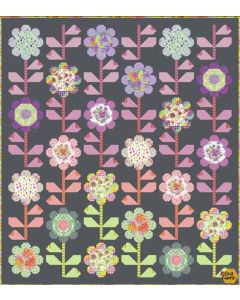 Untamed by Tula Pink: Blooming Bouquet Quilt Kit Dark -- FreeSpirit Fabrics untamed-bloomingDark - presale October