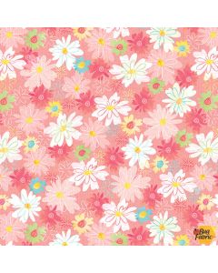 I'm All Ears: Floral Coral - Blank Quilting 2457-83 coral