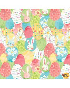 I'm All Ears: Stacked Easter Eggs - Blank Quilting 2463-44 yellow