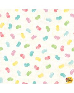 I'm All Ears: Tossed Jelly Beans - Blank Quilting 2465-01 white