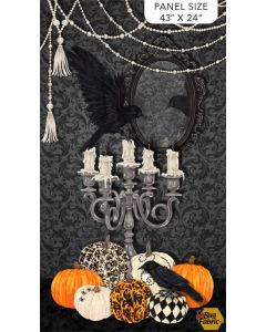 Candelabra: Halloween Panel (2/3 yard) -- Northcott Fabrics 24760-99 