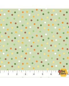Wee Safari: Multi Dot Green -- Northcott Fabrics 25646-72 - 2 yards 20" remaining