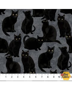 Hallow's Eve: Black Cats -- Northcott Fabrics 27087-98