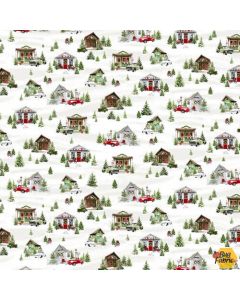 Holiday Happy Place: She Sheds with Trucks -- Henry Glass Fabrics 289-86 