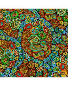 Mosaic Turtles: Mosaic Shell -- QT Fabrics 29089j