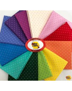 True Colors by Tula Pink: Tiny Coordinates Tiny Dot Fat Quarter Bundle (12 Fat Quarters) -- Free Spirit Fabrics TinyDotBundle 