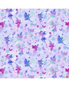 Fairytale Forest: Fairy Silhouettes Lilac -- Henry Glass Fabrics 3014-55 lilac