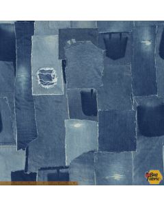 Limited Edition: Patches Jeans (108" Wide Back) -- Windham Fabrics 40711-x