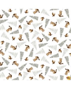 Little Ones: Chipmunks and Birds -- Henry Glass Fabrics 454-3 multi