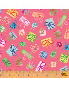 Wonderland: Presents Pink -- Windham Fabrics 52584d-4