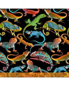 One of a Kind: Reptiles -- Windham Fabrics 52855d