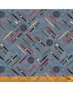 Well Read: Pen Collection Slate -- Windham Fabrics 52869-3