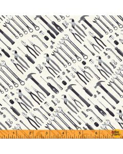 American Muscle: Tools White -- Windham Fabrics 52959-1