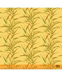 Deep Forest: Wild Grass Goldenrod -- Windham Fabrics 52994d-10