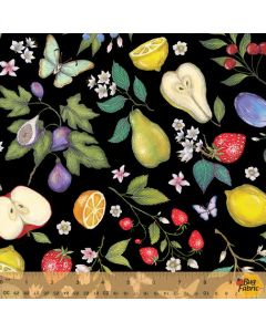 Just Fruit: Fruit Toss Black -- Windham Fabrics 53311-2