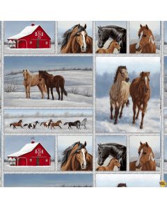 Horse Whisperer: Patchwork -- Studio E Fabrics 5676-17 -- 2 yards remaining