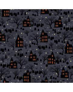 Spooky Night Spooky Houses Midnight -- Studio E 5723-97 midnight