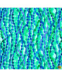 Deep Blue Sea: Sea Grass Aqua -- Studio E Fabrics 5788-76 aqua