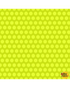 Black & White with a Touch of Bright: Polka Dots Lime -- Studio E Fabrics 5812-64