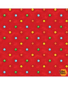 Alpha-Babies: Small Dot Red - Henry Glass Fabrics 618-88 red