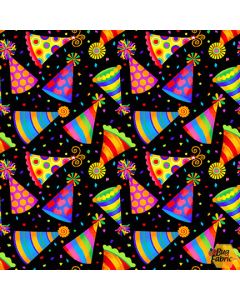 Party Time: Tossed Party Hats -- Studio E Fabrics 6647-98