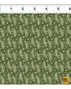 Christmas Cats: Twigs Green  -- In The Beginning Fabrics 6chc1- 1 yard 24" remaining