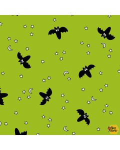 Hocus Pocus: Halloween Bats Chartreuse -- Andover Fabrics a-212-g
