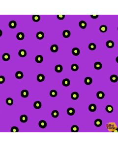 Hocus Pocus: Halloween Eyes Ultraviolet -- Andover Fabrics a-214-p