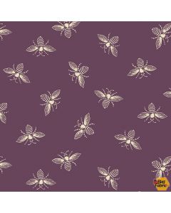 French Bee: Ripe Plum Bees -- Andover Fabrics a-9084-p2
