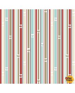 Paw-sitively Awesome Dog: Stripe - Studio E Fabrics 7454-04 multi