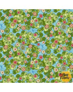 River Romp: Lily Pads Allover -- Henry Glass Fabrics 862-66 green