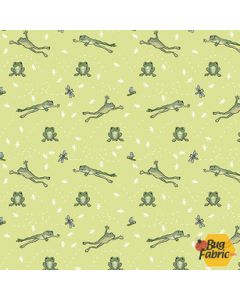 River Romp: Leap Frogs -- Henry Glass Fabrics 869-64 green 