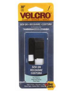 VELCRO® Brand Fastener Regular Duty Strip Black 3/4in x 30in - Velcro 90029v