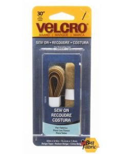 VELCRO® Brand Fastener Regular Duty Strip Beige 3/4in x 30in - Velcro 90031v