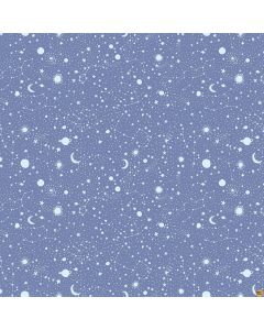 Galaxies: Stars Astrology Blue -- Figo Fabrics 90578-40