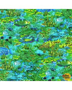 Coral Canyon: Fish Pond -- Robert Kaufman Fabrics AQCD-19905-56