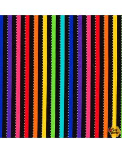 Becolorful Magic Stripe: Black -- Anthology Fabrics bc28q-15