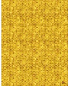 Queen Bee: Tiny Honeycomb Honey -- Timeless Treasures Fabrics bee-cd1359 honey 