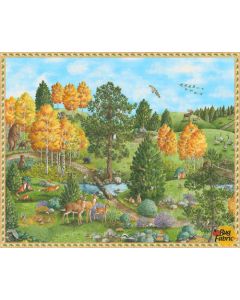Nature Trail:  Animal Scenic Panel (1 yard) -- Blank Quilting 1243p-66