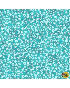 Pixie Patch: Turquoise Scroll -- Blank Quilting 1559-75 turquoise