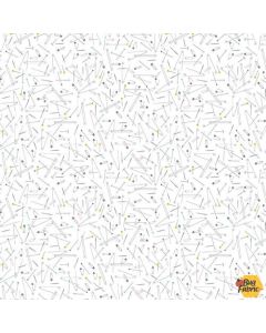 Handmade With Love: Pins & Needles White -- Blank Quilting 1777-01