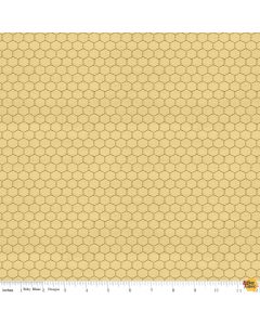 Bees Life: Bees Life Honeycomb Honey -- Riley Blake c10104 honey - 1 yard 35" remaining