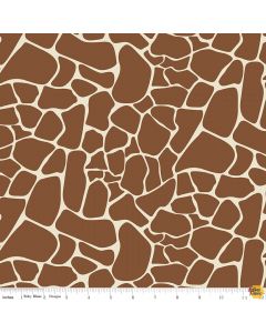 On Safari: Giraffe Animal Skin Brown -- Riley Blake c10458 brown