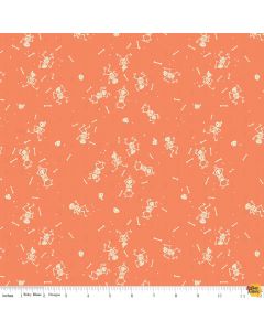 Tiny Treaters: Skeletons Orange -- Riley Blake Designs c10483 orange