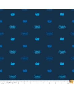 All Aboard with Thomas & Friends Silhouette Navy -- Riley Blake Fabrics c11005-navy
