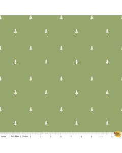 Love You S'more: Trees Green -- Riley Blake Designs c12146-green